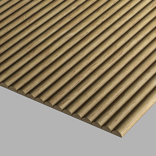 4Design profileret panel – S6P13 Europæisk Eg, rekonstrueret